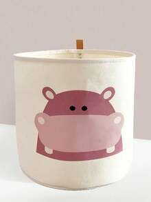 1个大容量毛毡玩具收纳篮，可折叠洗衣篮 - 彩色 - 查看 8