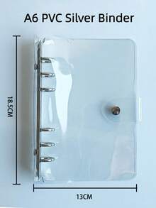 1 buah Sampul Buku Catatan Lembar Lepas Multi-Lubang A5/A6/A7/A8/M5, Pengikat Jepit Inti Dalam PVC Transparan yang Dapat Diganti, Map File, Cocok untuk Kertas Isi Ulang Multi-Lubang, Perencana Pribadi Lembar Lepas, Cocok untuk Penggunaan di Rumah, Sekolah dan Kantor, Musim Kembali ke Sekolah - MultiWarna - View 9
