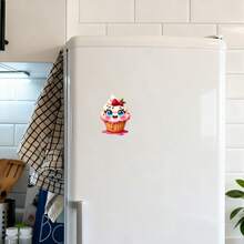 Juicy Berry Delight: Raspberry Cupcakes With Rainbow Sprinkles And Shimmering Syrup Drizzle - A Tiny Baking Buddy To Bring Joy To Your Kitchen - G - View 4