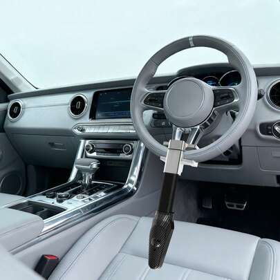 Steering Wheel Lock With Alarm, Heavy Duty Anti-Theft Car Device, Car Steering Wheel Lock With 2* Keys  - Suitable For Cars, , Trucks, SUVs, Etc.