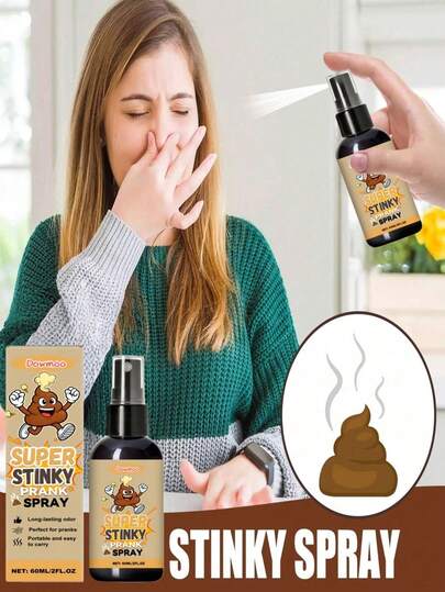 DOWMOO Prank Fart Smell Spray, April Fool's Day Gag Gift Toy, Funny Stinky Poop Scent Bomb, Gift For Boyfriend/Girlfriend. The Product Will Have A Special Odor, Which Is The Designed Prank Effect, Not A Quality Issue. Please Use It With Caution If You Are Sensitive To Strong Scents.