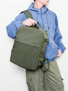 男士背包，大容量旅行背包，工作学习背包，时尚笔记本电脑包，短途商务旅行行李包，瑞安航空和威兹航空认可的旅行背包 - 彩色 - 查看 3