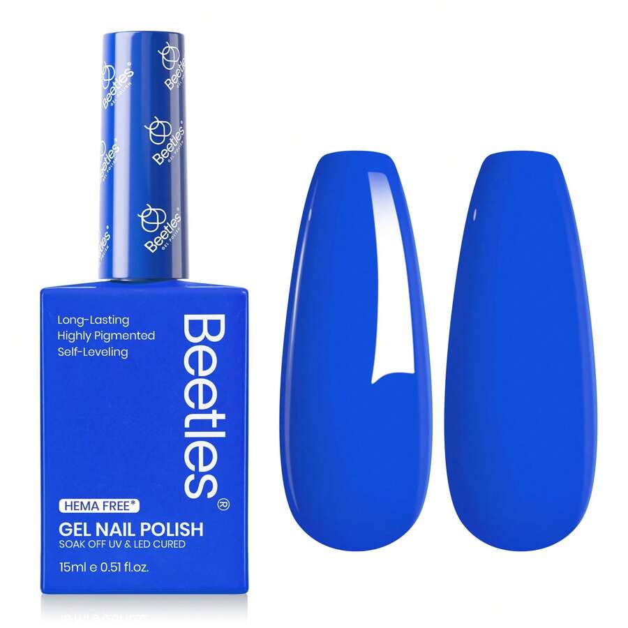 Beetles 15ml Hema Free Black Gel Polish – Silent Charm Audrey Color Long-Lasting Soak Off UV LED Glossy Manicure DIY Nail Art - 15Ml Hema-free Abyss Halo - 查看 1