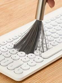 1pc Multi-Purpose Long Handle Hanging Cleaning Brush Stainless Steel No Power Required Convenient Cleaning Tool For Living Spaces - / - View 5