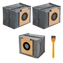 适用于 X8 Pro / X10 Pro Omni 的集尘袋，四层强力防护，3L 大容量，持久耐用，附带小型清洁刷 - 查看 6