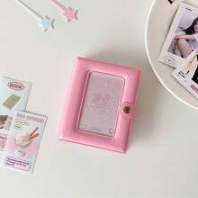 1pc PVC 11*8.9cm 20 Inner Pages Minimalist High-Quality Cute Mini Ins-Style Photo Album - 3-Inch Instant Film Album, Suitable For Photo/Card Collection, Portable & Stylish,Card Holder - 1 Set - View 14