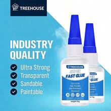 Keo siêu dính đa năng TREEHOUSE, keo trong suốt khô nhanh, thích hợp cho việc sửa chữa DIY, siêu bền, 15g/35g - keo siêu dính - Xem 3