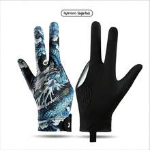 1 chiếc găng tay tập luyện bi-a 3 ngón, chống trượt, thoáng khí, co giãn. - Găng tay bida kín ngón - Xem 9