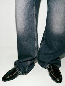 2026 Spring/Summer New Women Shoes, Suede Peep Toe Loafers - Black - View 2