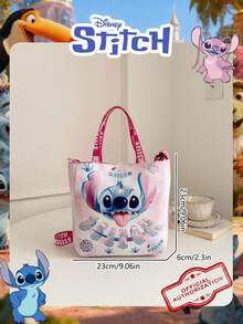 Disney 1 Pc Officially Licensed Lilo & Stitch Print Square Bag, Girl's Gradient Handbag,Adjustable Shoulder Strap Crossbody Bag, Lightweight Shoulder Bag – Ideal For Girls, Teens, Fans,Students, Perfect For Daily Commutes, School Runs, Shopping , Fan Meetups - DHF52256-sT - View 4