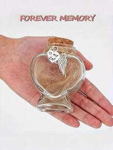 Pet Hair Memorial Bottle, Pet Hair Memorial, Dog & Cat Hair Memorial, Pet Memorial Urn - Multicolor - View 9