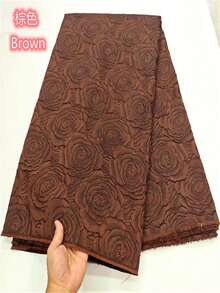 2026 Classic High Quality 3d Stereoscopic African Lace Fabric Gilding Brocade French Organza Lace Fabric For Nigerian Women Wedding Party 5 Yards/1 Yards - A - View 6