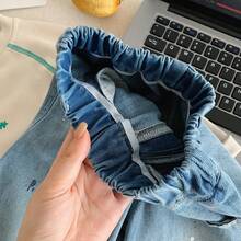 Quần jean denim rách thời trang thường ngày mới dành cho bé trai mùa xuân 2026 - Màu xanh lam - Xem 8