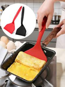 1 cái xẻng silicon dùng để lật bánh kếp, lật trứng, lật bít tết, xẻng lật trứng, xẻng lật đa năng chống dính dùng trong nhà bếp, xẻng lật bánh kếp - Nhiều màu - Xem 12