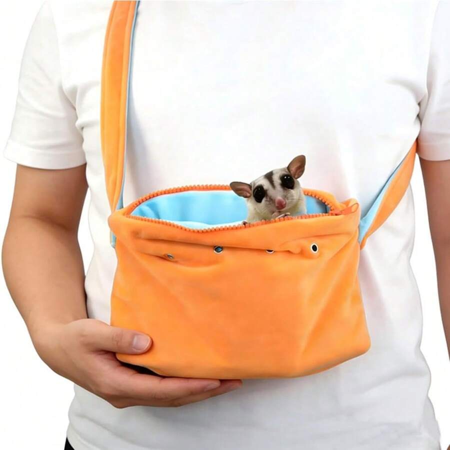 Sac de transport pour sucrerie, convient pour l'écureuil volant et le hamster, poche respirante et chaude portable pour l'extérieur - Voir 1