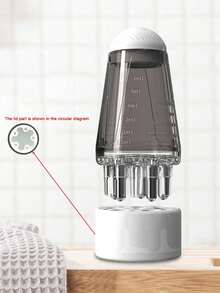 1支迷你护发梳，头皮按摩器，精华液涂抹梳，促进头发生长，滋养精华液，护发精油涂抹梳，可精准将液体或精油输送到发根。白色/灰色可选，便携式头皮护理工具。 - A - 查看 11