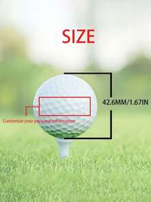 Customized Golf Balls, Personalized Text To Improve Distance And Accuracy. White Golf Balls Suitable For Golf Parties, Graduation Gifts, Father's Day, Valentine's Day Gifts, And Golf Equipment. Sporty Style. - White - View 8