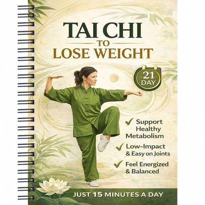 21-Day Tai Chi Weight Loss Plan Suitable For Seniors And Beginners. Only 15 Minutes Per Day, Gentle On Joints, And Boosts Energy. This Is An Excellent Gift For Health-Conscious Loved Ones.