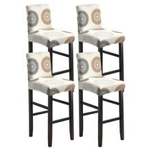 1/2/4/6pcs Stretch Printed Bar Stool Chair Covers, Home & Hotel Use - Sub-painting - View 9