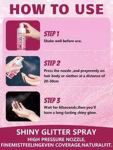 HJPHJP 粉色身体闪粉喷雾，头发闪粉喷雾，闪亮喷雾，蕴含檀香和柠檬提取物，24小时持久留香，温和保湿，100毫升装，适用于音乐节/婚礼妆容的身体和头发香氛闪粉喷雾，礼品之选 - 檀香 - 查看 6