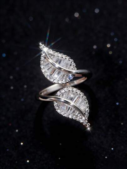 خاتم بنات قابل للتعديل الحجم، كلاسيكي وجميل، من الموضة الأوروبية والأمريكية/اليابانية والكورية/الشرق الأوسطية، ترويج خاص لعيد الحب 2026 وشهر رمضان، مصنوع من النحاس المطعم بشكل جميل ودقيق