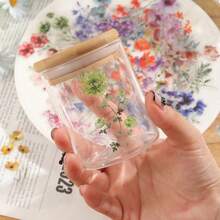 50pcs Transparent Flower Stickers DIY Diary Laptop Luggage Skateboard Pet Stickers Fun Classic Decoration Back To School - 查看 7