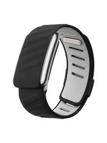 5.0/MG SportFlex - Pulsera de ECG, Silicona de tacto suave, Impermeable y a prueba de sudor, Compatible con 5.0 - Negro - Ver 1