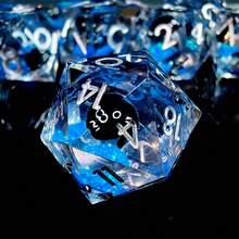 1 viên xúc xắc 20 mặt bằng nhựa hình mèo đen có kim tuyến, xúc xắc thủ công có cạnh sắc bén, thích hợp cho các trò chơi nhập vai D&D, trò chơi Pathfinder trên bàn, quà tặng tiệc tùng và phụ kiện trang trí. - Nhiều màu - Xem 7