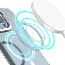 1pc Universal Magnetic Phone Holder - Supports Wireless Charging, Upgraded Built-In Magnet, Compatible With Phone Cases, Wireless Charging, Car Mount, Universal Adapter - Multicolor - View 5