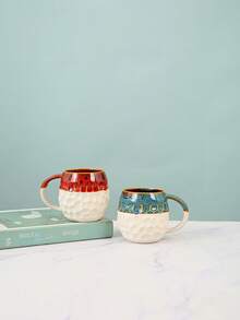 1 chiếc cốc cà phê latte bằng gốm, cốc nước đôi, cốc sữa mạch nha ăn sáng cá nhân hóa, cốc văn phòng bằng gốm thô trang trí nghệ thuật latte sáng tạo, cốc họp mặt gia đình, cốc đồ uống có ga, quà tặng - Nhiều màu - Xem 6