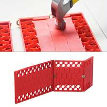 2pcs/Set Car Emergency Traction Mats - Anti-Slip Escape Boards For Snow, Mud And Road Trips - Red - View 6