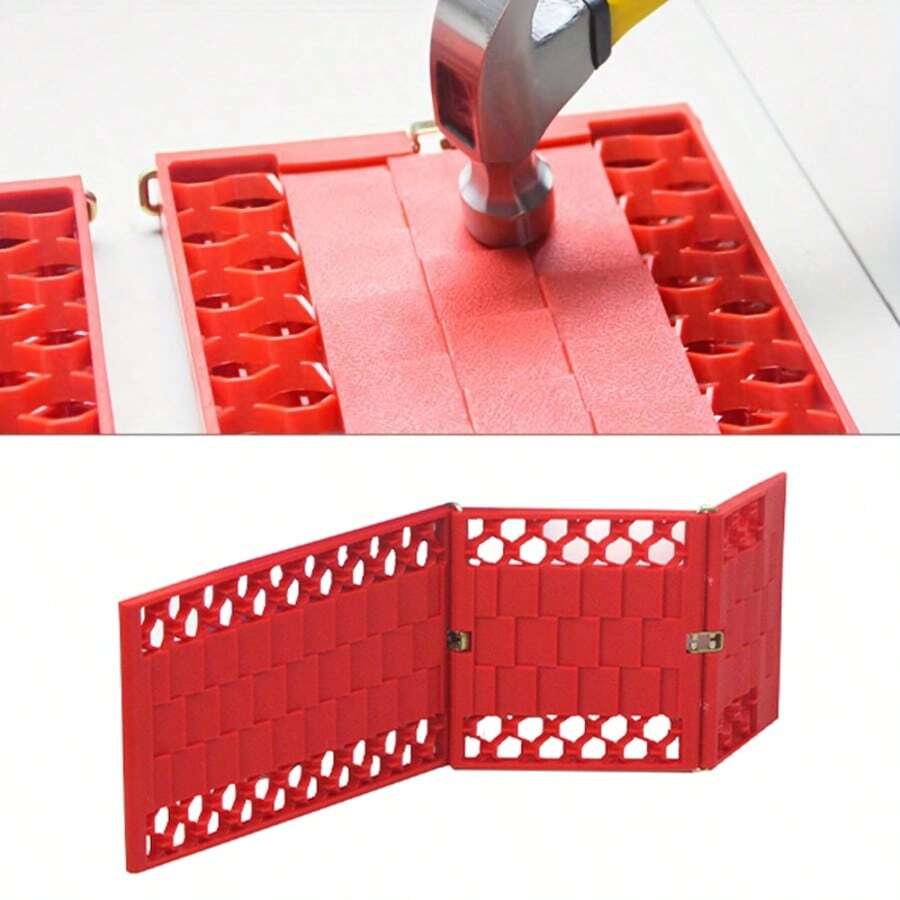 Bộ 2 tấm thảm chống trượt khẩn cấp cho xe hơi - Tấm thoát hiểm chống trượt cho xe trên tuyết, bùn và những chuyến đi đường dài.