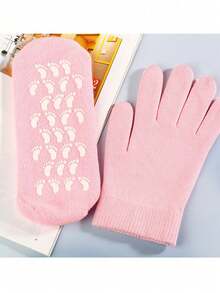 Moisturizing Gloves And Socks, Gel SPA Moisturizing Treatment Gloves And Socks, Used For Softening And Repairing Dry, Cracked Skin On Hands And Feet, Effectively Treating Dry, Cracked Skin On Hands And Feet. - Multicolor - View 11