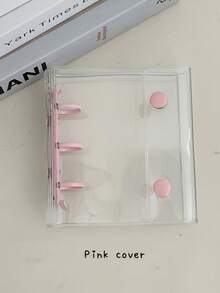 1个迷你三环马卡龙活页夹封面，双扣收藏册，3英寸明信片套，偶像集换式卡牌保护套 - 彩色 - 查看 12