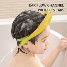 Mũ tắm gội cho bé hình khủng long hoạt hình, có thể điều chỉnh kích thước, bảo vệ mắt và tai khi gội đầu cho bé, mềm mại và không gây kích ứng, thiết kế khủng long dễ thương giúp giờ tắm thêm vui vẻ. - Nhiều màu - Xem 6
