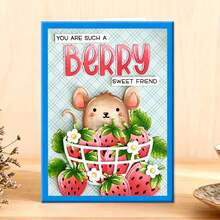 Creative Mouse And Cake Dies, DIY Scrapbooking Album And Embossing Stencil, Greeting Card Making Tool, Card Paper Cutting Crafts ,Gift Card Making Template Die Cuts. - Silver - View 1