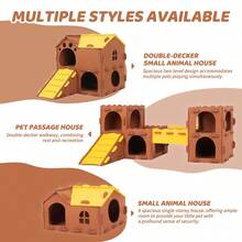 ITANDME Guinea Pig Hideout Guinea Pig Houses Guinea Pig Tunnels And Toys, Guinea Pig Hideout Interactive Play Tubes And Shelters For Rodents, Guinea Pigs, Ferrets, And Degus - View 6