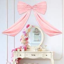 1 Paquete de Decoración de Lazo Grande para Habitación, Lazo Gigante para Decoración de Fondo de Pared de Fiesta de Cumpleaños - rosa - Ver 6