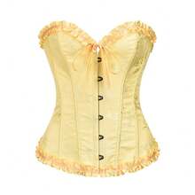 2026 Corset gainant, vêtements de modelage pour femmes, vêtements de modelage de style cour, vêtements de costume pour femmes, vêtements de modelage haut pour femmes - Jaune citron - Voir 1