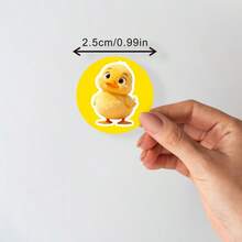 500pcs/Roll Insect Stickers, Creative Cartoon Insect Stickers, Waterproof Stickers For Water Bottle, Fridge, 500pcs/Roll Cute Little Duck Stickers, Children Reward Stickers, Kindergarten Stickers, Toy Stickers, Scrapbooking - Multicolor - View 4