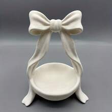 Bandeja para joyas y llaves con lazo - Lindo artículo decorativo - Almacenamiento de artículos pequeños - Adecuado para el hogar y múltiples escenarios - Almacenamiento de - Ver 2