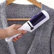 1pc Portable Lint Remover, Anti-Static Brush, Dry Cleaning Sticky Defuzzer Tool, Reusable Double-Sided Fuzz Brush, Carpet Brush, Suitable For Clothes, Sofa, Home - A - View 4