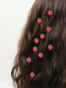 10pcs Mini Crystal Round Hair Clips | Exquisite Luxury Style | Multi-Piece Set Suitable For Daily Wear, Dates, Parties, Hairpin, Accessories - Multicolor - View 15