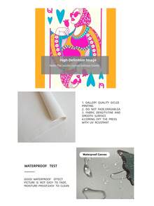 1pc Frameless Queen Of Hearts Card, Colorful Preppy Y2K Print, Pink & Orange Art Poster, Boho Wall Decor, Girly Dorm Art, Retro Funky Wall Art, Vintage Chic Poster For Living Room - Playing Cards - View 11