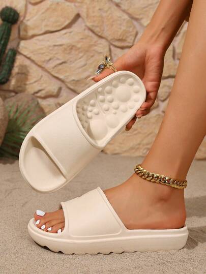 Women's Massage Slippers With Arch Support, Casual Beach/Outdoor/Indoor Wear, Breathable EVA Material, Suitable For Summer