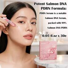 99% Salmon DNA PDRN Anti-Aging Ampoule Serum | 30pcs*0.05fl.Oz With Collagen & Hyaluronic Acid | Firming Moisturizing Korean Skincare - 30 件 - 查看 3