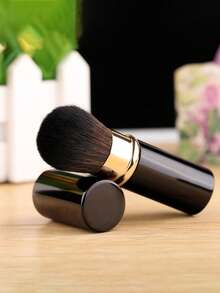 1pc Retractable Travel Makeup Brush, Multi-Functional Blush Powder Brush Cosmetic Tool - Multicolor - View 9