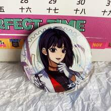 1個 Teen Link Click 動漫全息雷射按鈕胸章，時光代理角色圓形馬口鐵胸針徽章，金屬安全針領飾配件，適用於背包、夾克、帽子，漫畫收藏飾品禮物，適合青少年男孩女孩 - 彩色 - 查看 9