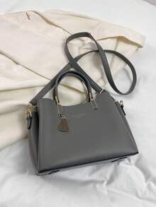 Dedoo Light Luxury Fashion Versatile Multi-Compartment Large Capacity Handbag & Crossbody Bag - Grey - View 5