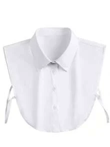 1 pieza Cuello falso desmontable, Camisa de hombre de media, Cuello de imitación, Accesorio de moda para hombres - Multicolor - Ver 6